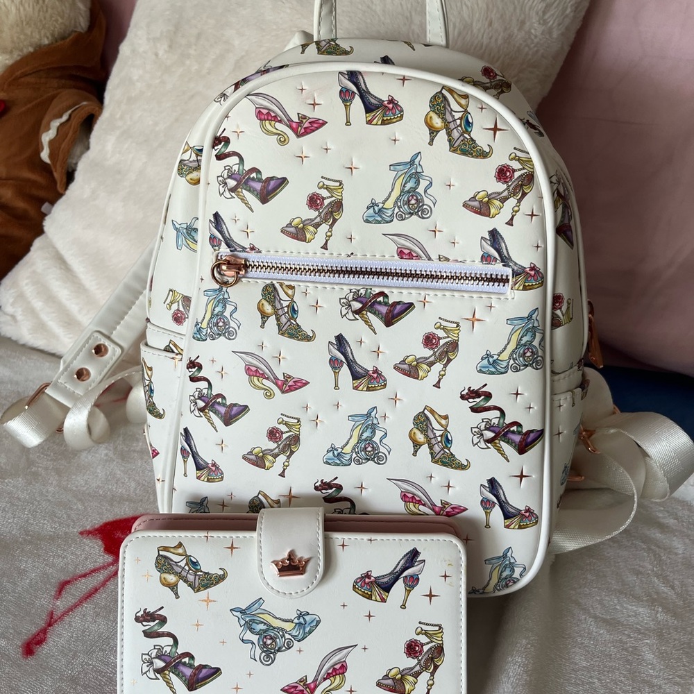 Loungefly Princess Heels Mini Backpack & Matching Wallet